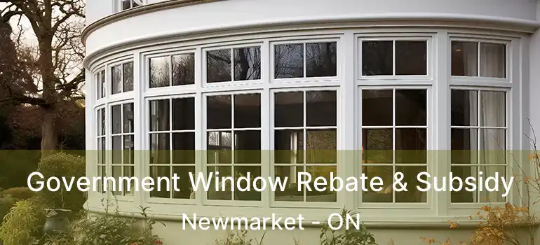  Government Window Rebate & Subsidy Newmarket - ON